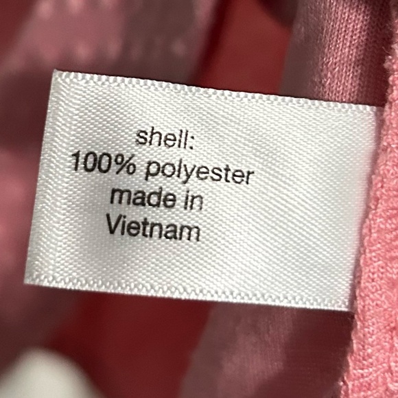 Lane Bryant Pink Swiss Dot Flutter Sleeve Blouse Womens Size 14/16 - Picture 3 of 4